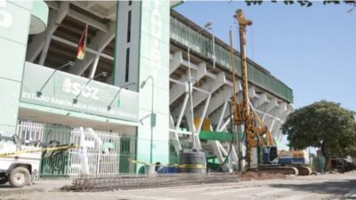 Obras del ‘Tahuichi’ avanzan con cronograma adelantado rumbo a la final de la Sudamericana