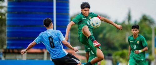 La selección boliviana sub-17 perdió en partido amistoso ante Uruguay