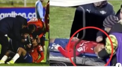 Un pelotazo en el rostro dejó inconsciente al futbolista Adriel Guillermo de Wilstermann