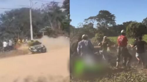 Reportan personas heridas tras aparatoso accidente en el Rally El Torno