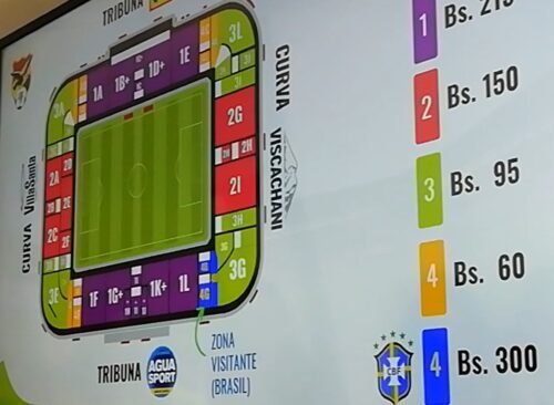 ver a Brasil en El Alto costará de Bs 90 a 350