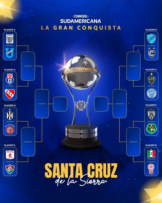 Así se jugarán los octavos de final de la Copa Sudamericana 2025