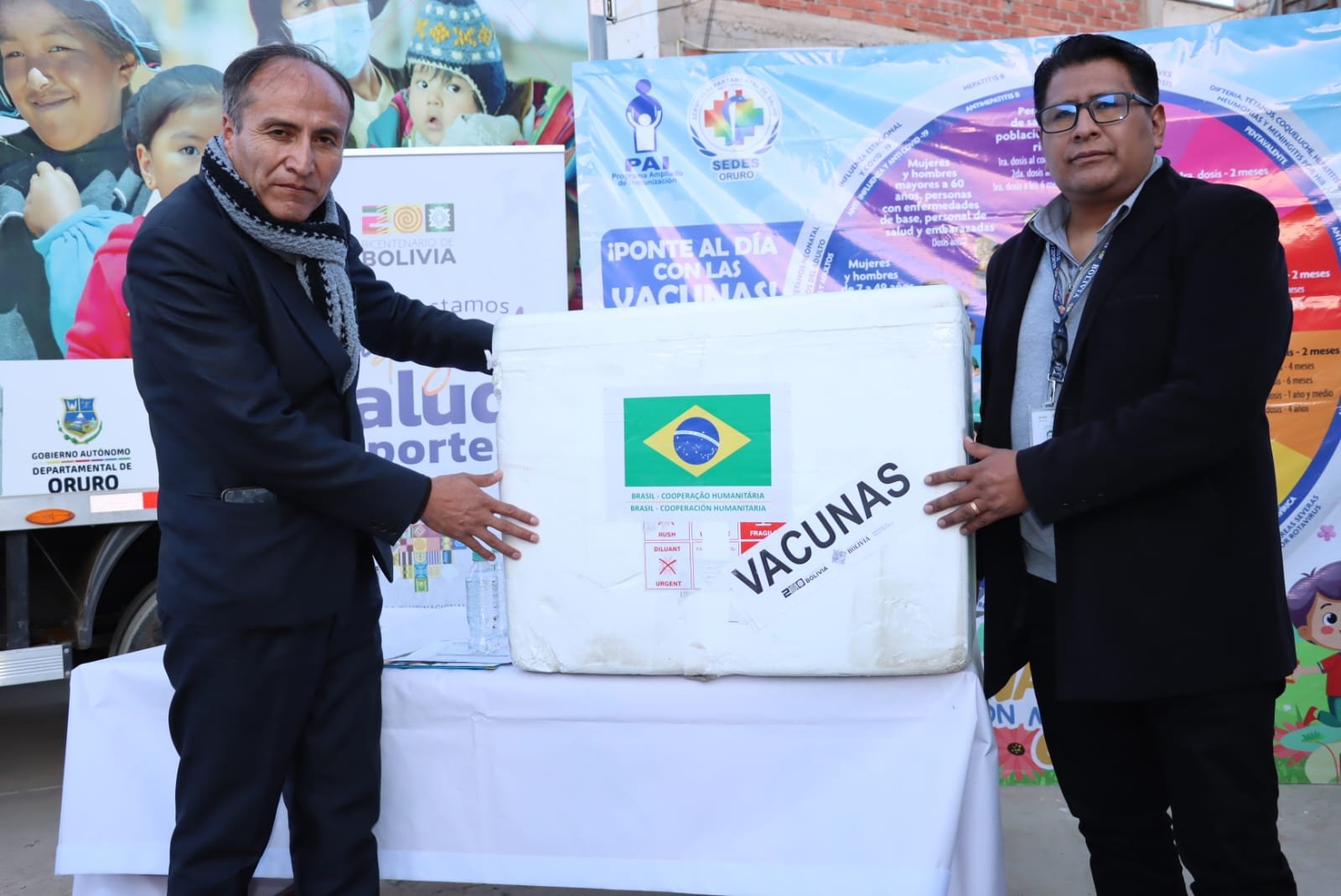 Entregan 26.690 vacunas contra el sarampión para Oruro