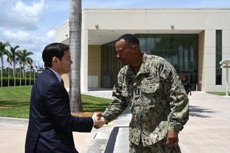 Marco Rubio visita el Comando Sur de los Estados Unidos