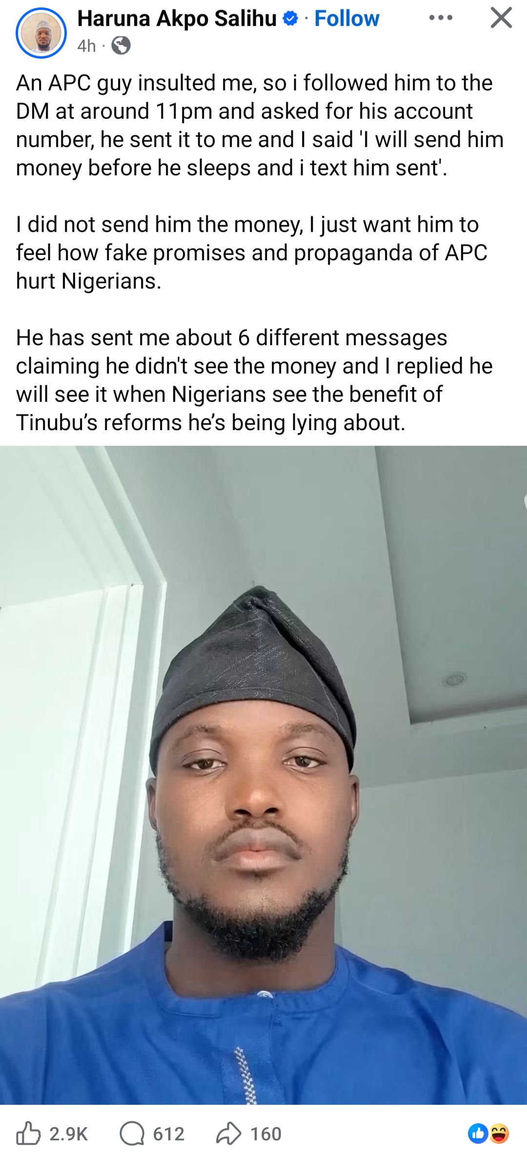 Analista político cuenta cómo trató a un nigeriano que lo insultó por sus diferencias políticas