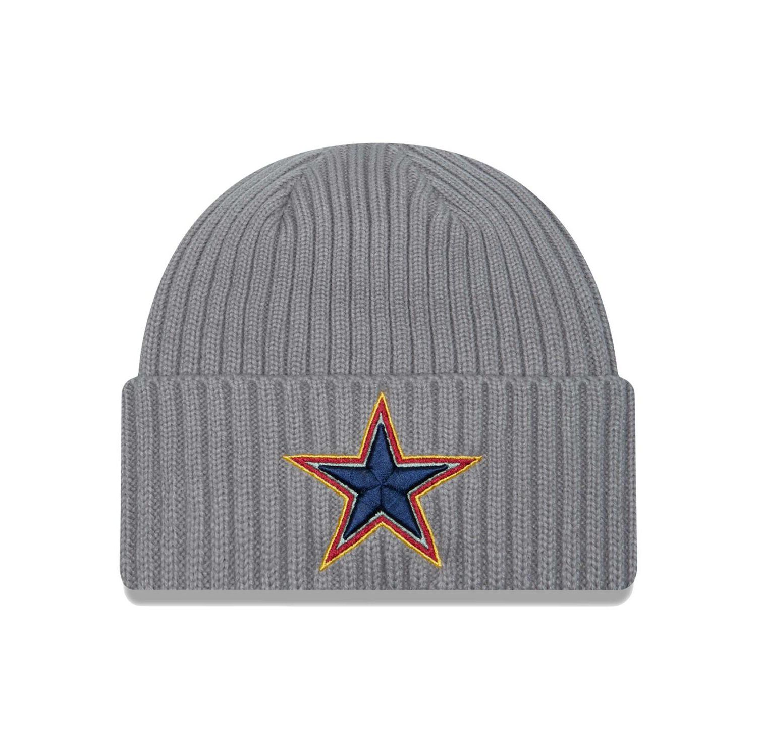 New Era - Gorro de punto colorido con puños múltiples de los Dallas Cowboys para hombre