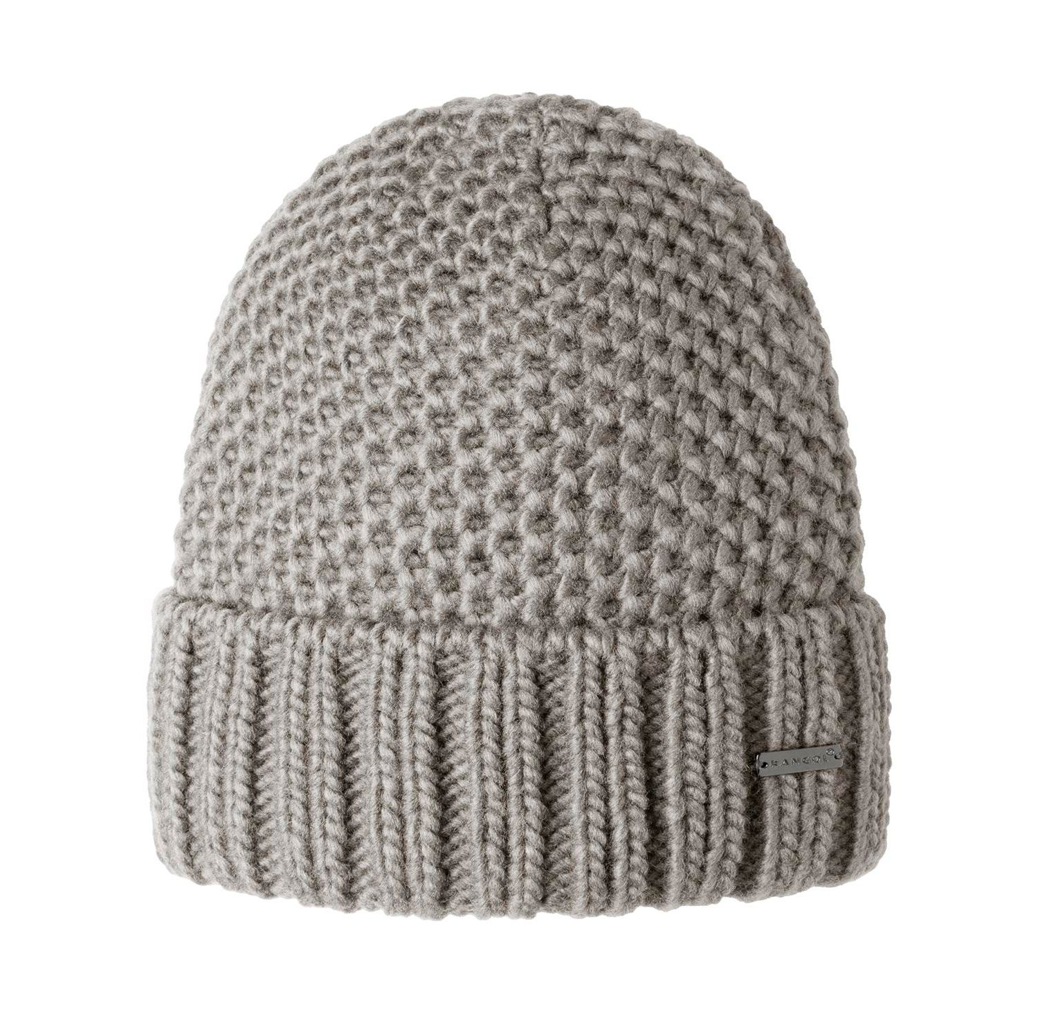 Kangol - Gorro grueso y cálido gris para hombre