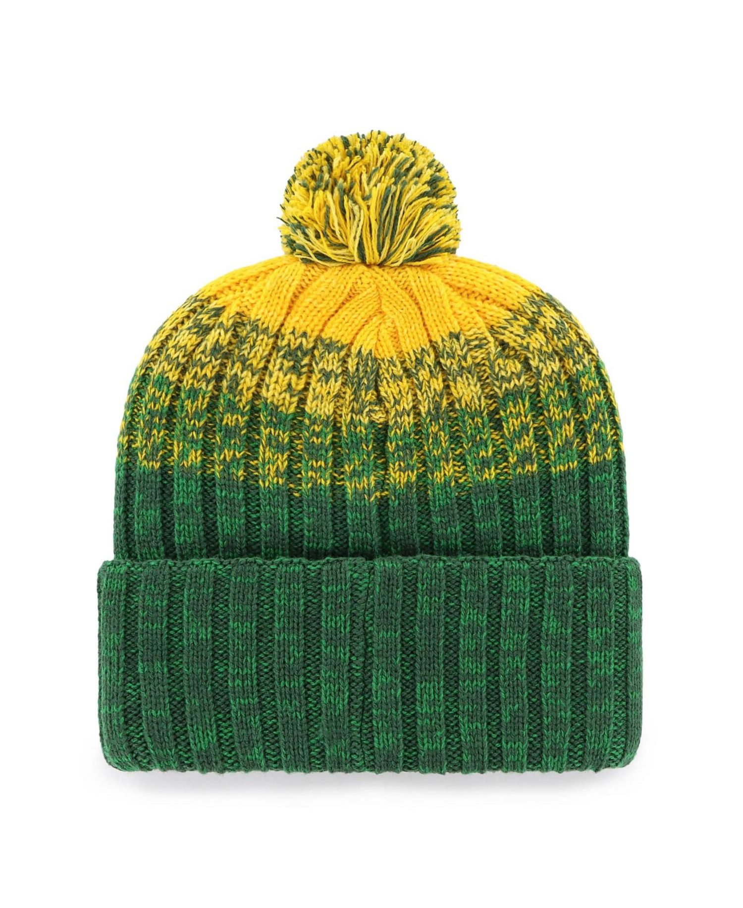 '47 Brand - Gorra de malla en cascada verde Oakland Athletics de 47 Brand para hombre con pompón verde