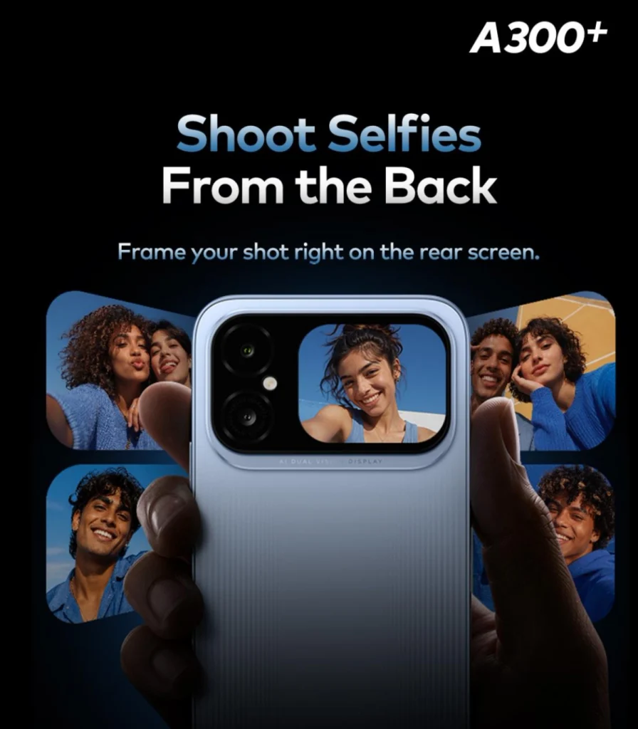 itel lanza A300+: el smartphone de doble pantalla más asequible con 3 pantallas traseras Toma selfies desde atrás con el itel A300+