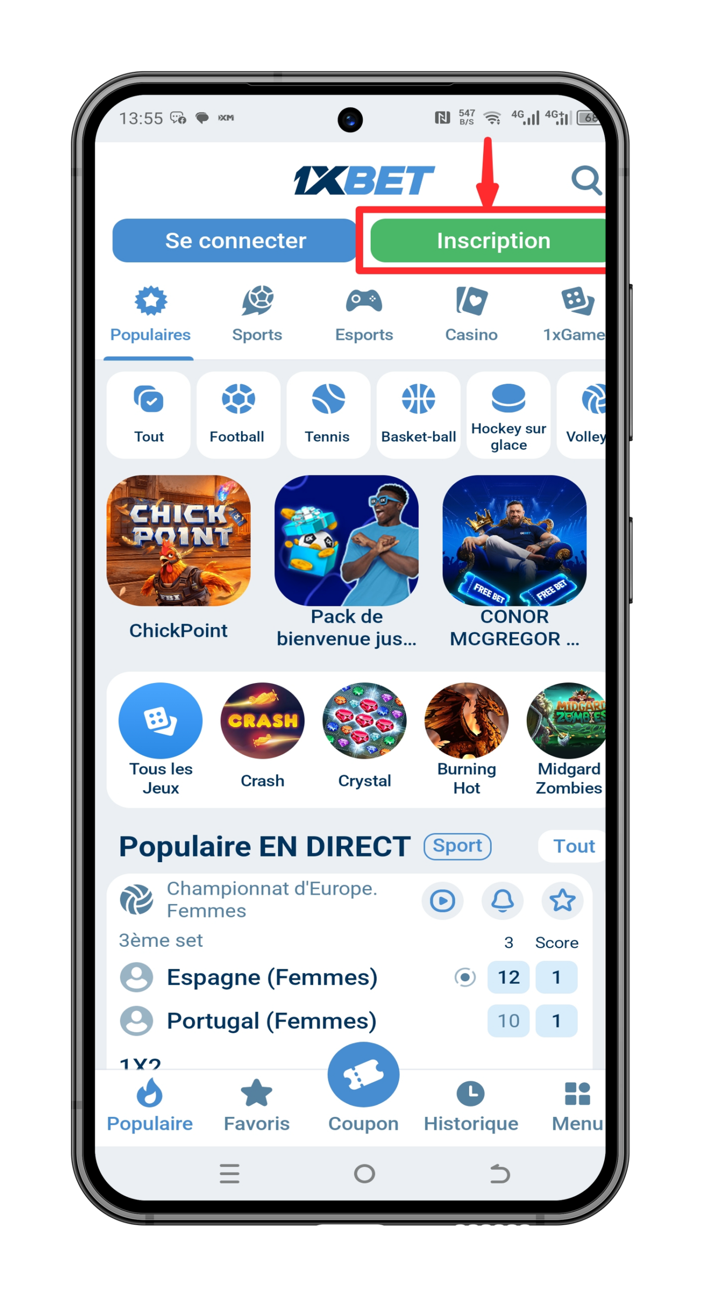 Visita 1XBET República Democrática del Congo