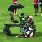 Townsend sufre una lesión extraña después de ser atropellado por una máquina colocadora de césped