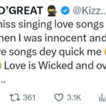 "El amor es malvado y sobrevalorado." Cantante, Kizz Daniel dice